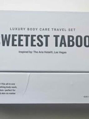 NIB Hotel Collection Luxury 4pc Travel Set in Scent Sweetest Taboo MSRP $57.97